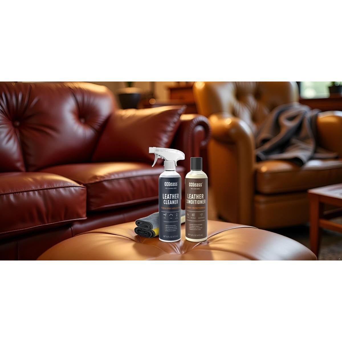 Kit Limpiador y Acondicionador de Cuero CCGeass 2x473ml