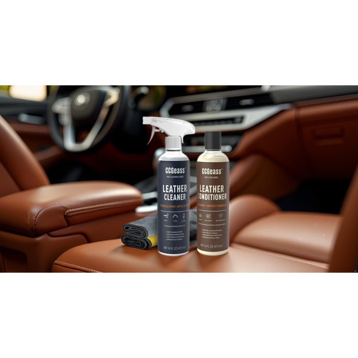 Kit Limpiador y Acondicionador de Cuero CCGeass 2x473ml