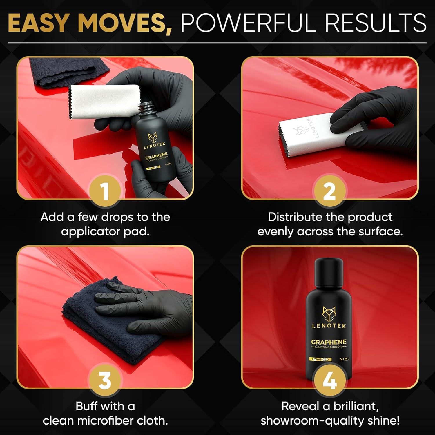 Recubrimiento Cerámico de Grafeno Lenotek 50ml - Protección 7 Años
