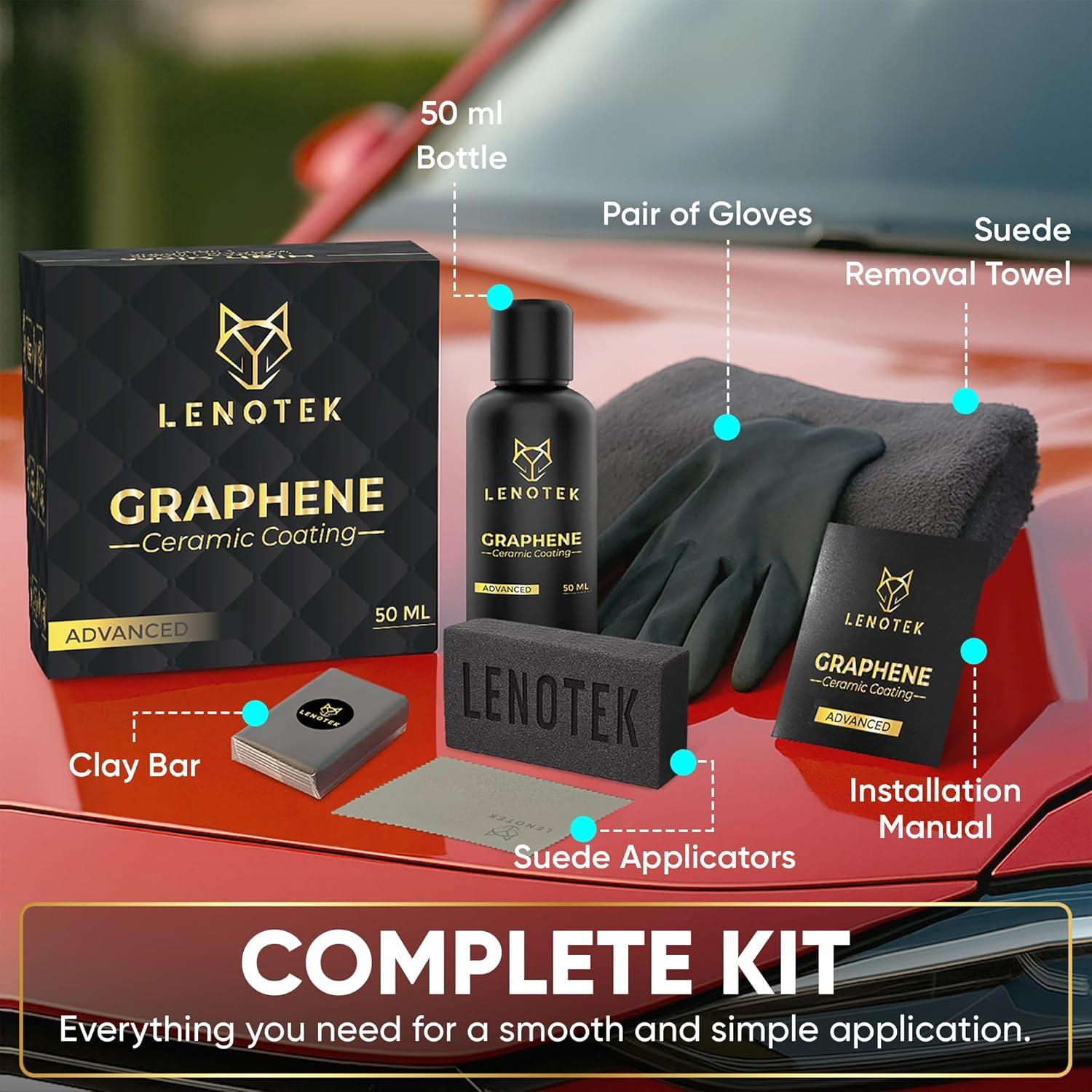 Recubrimiento Cerámico de Grafeno Lenotek 50ml - Protección 7 Años