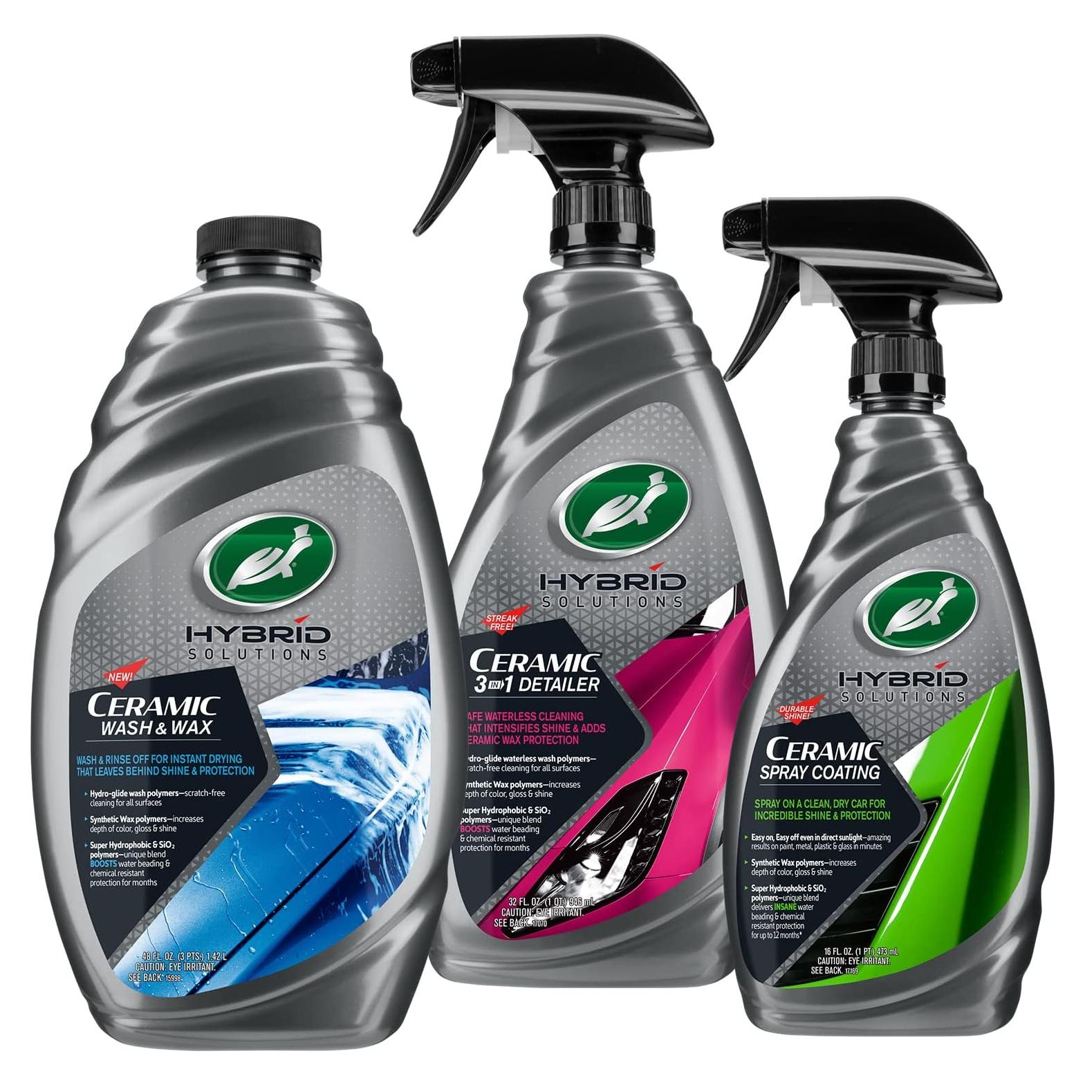 Paquete Turtle Wax Hybrid Solutions: Cera y Lavado Cerámico