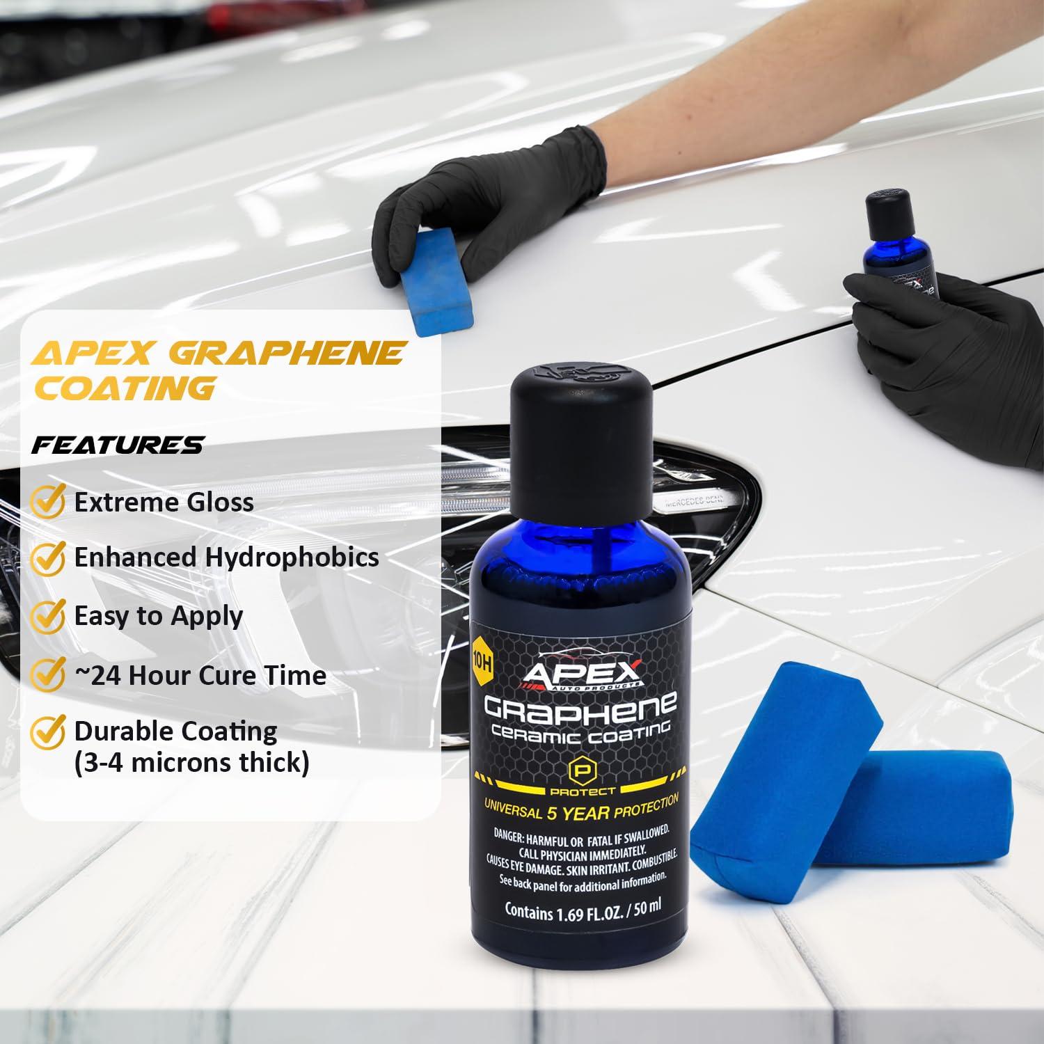 Recubrimiento Cerámico de Grafeno Apex 50mL - 5 Años 10H