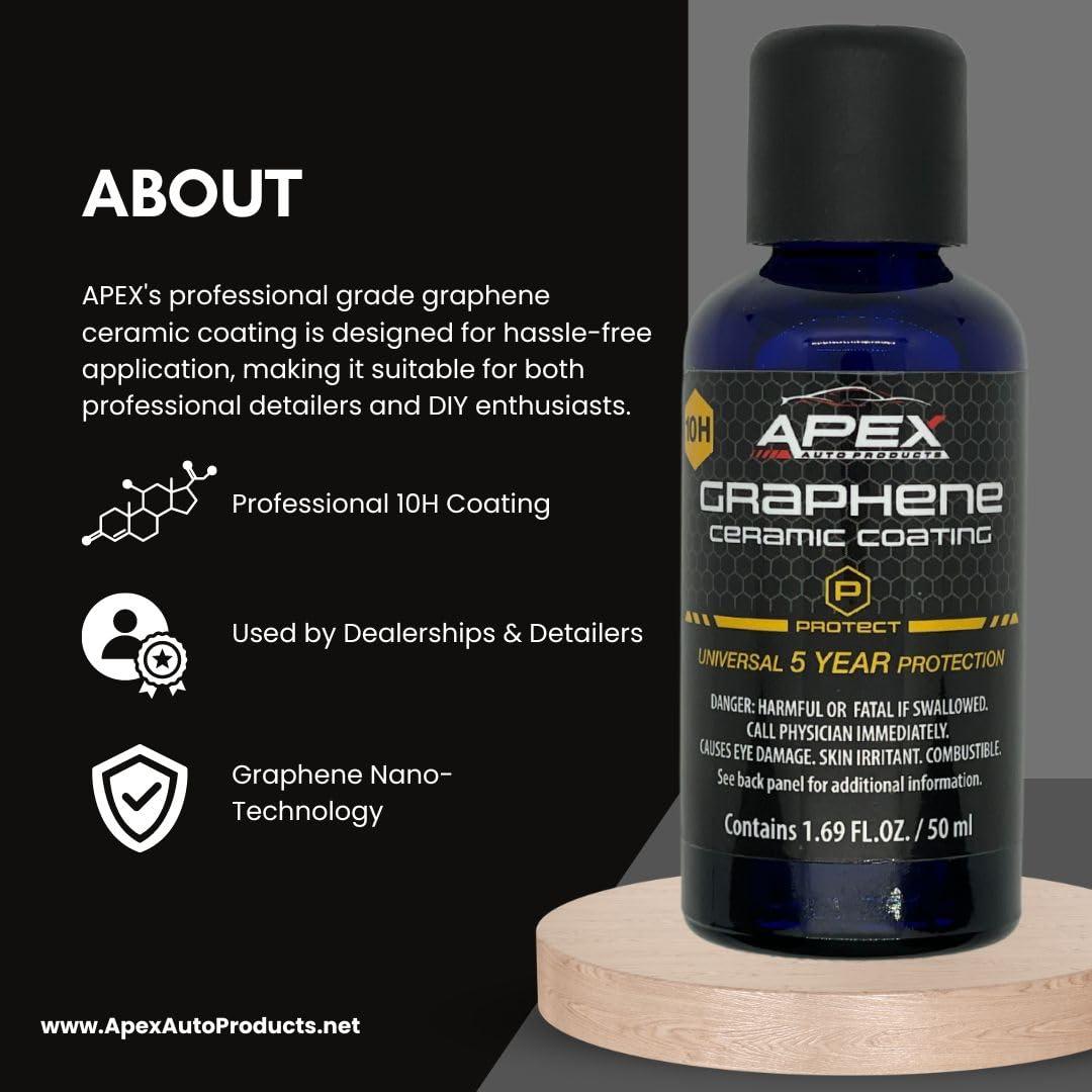 Recubrimiento Cerámico de Grafeno Apex 50mL - 5 Años 10H