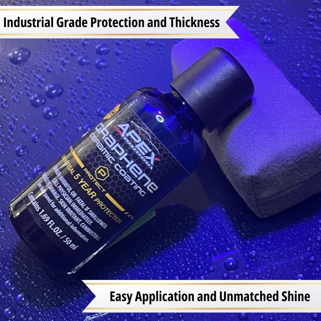 Recubrimiento Cerámico de Grafeno Apex 50mL - 5 Años 10H