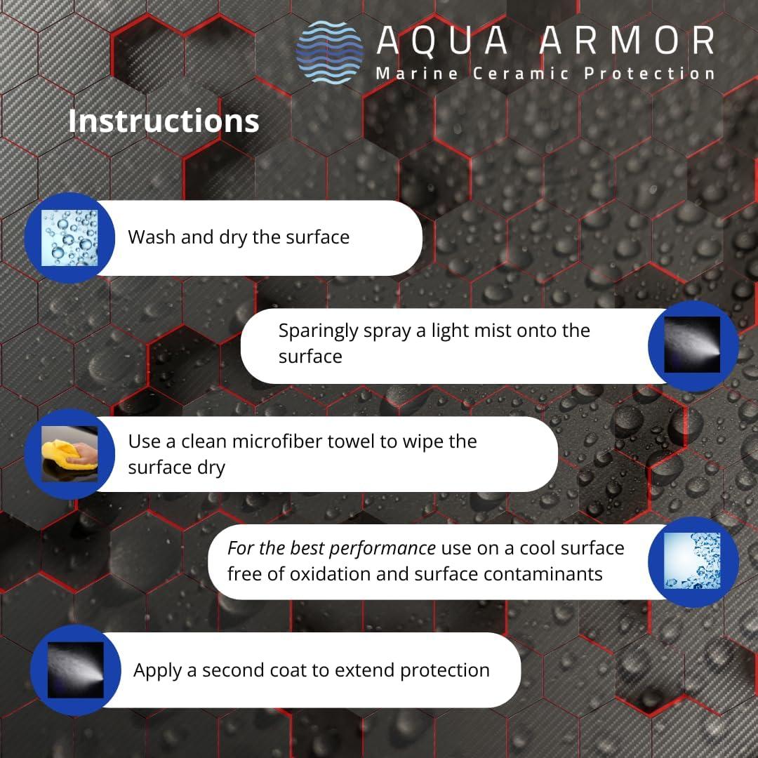 Spray Cerámico Si02 Marino Aqua Armor 16 oz - Protección UV