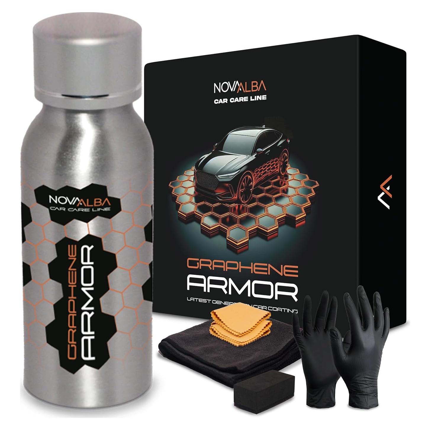 Kit Recubrimiento Cerámico de Grafeno Nova Alba 70ml - Protección 5 Años