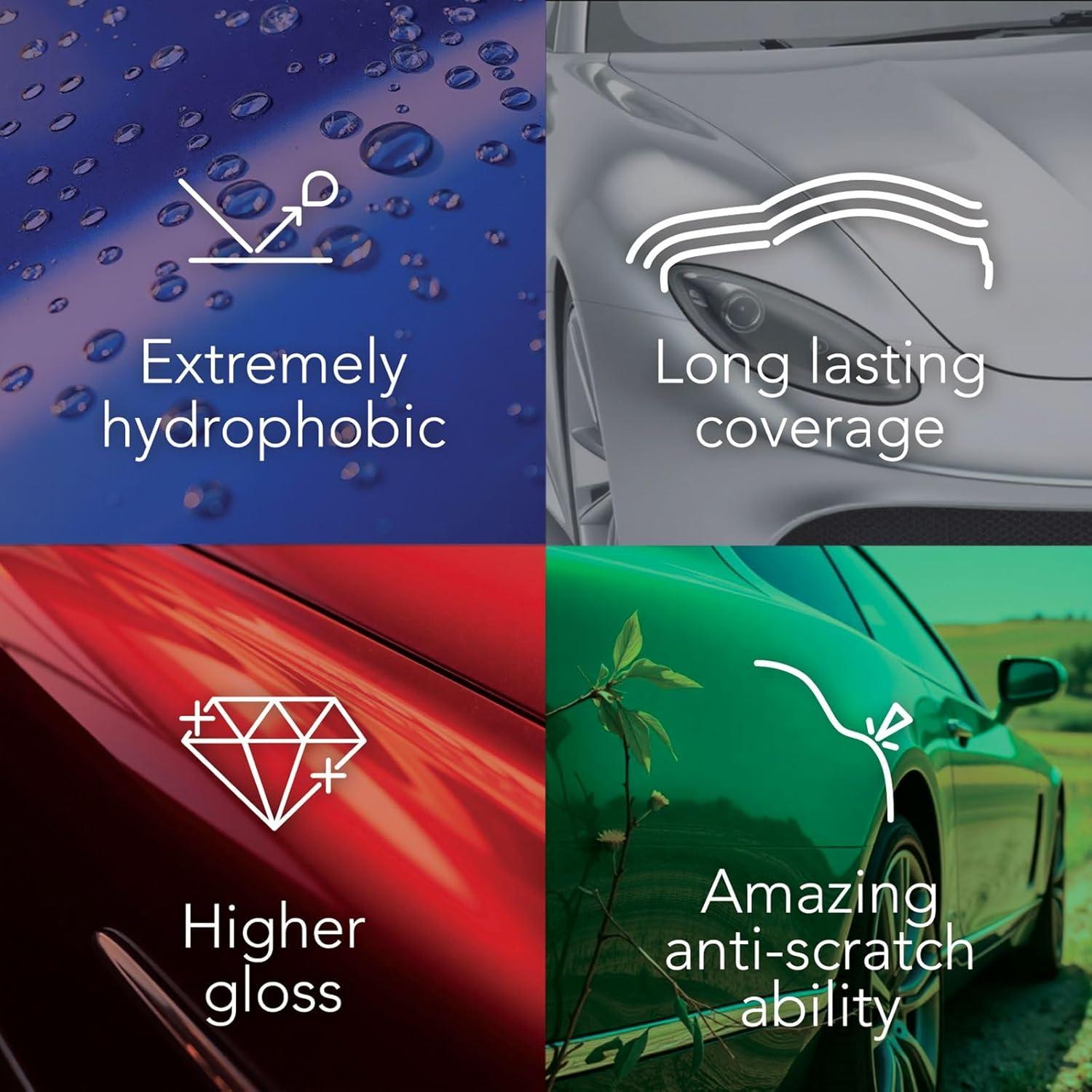 Kit Recubrimiento Cerámico de Grafeno Nova Alba 70ml - Protección 5 Años