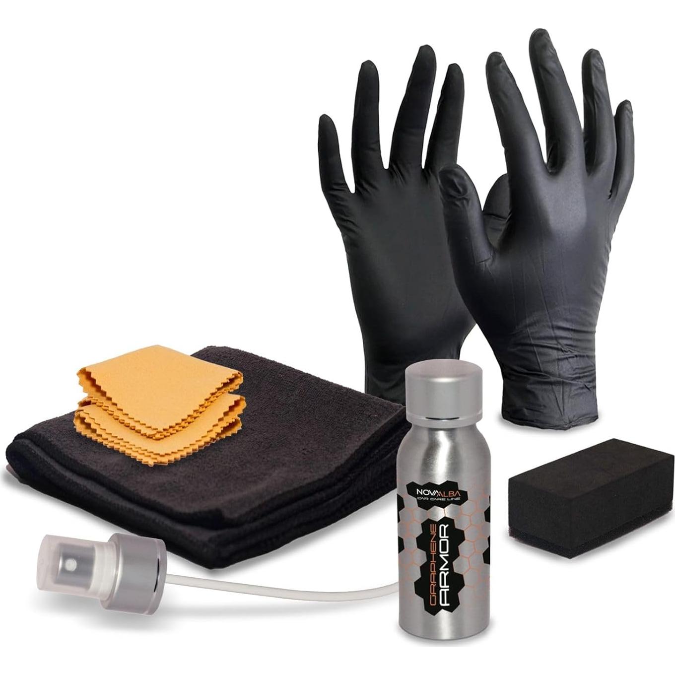 Kit Recubrimiento Cerámico de Grafeno Nova Alba 70ml - Protección 5 Años