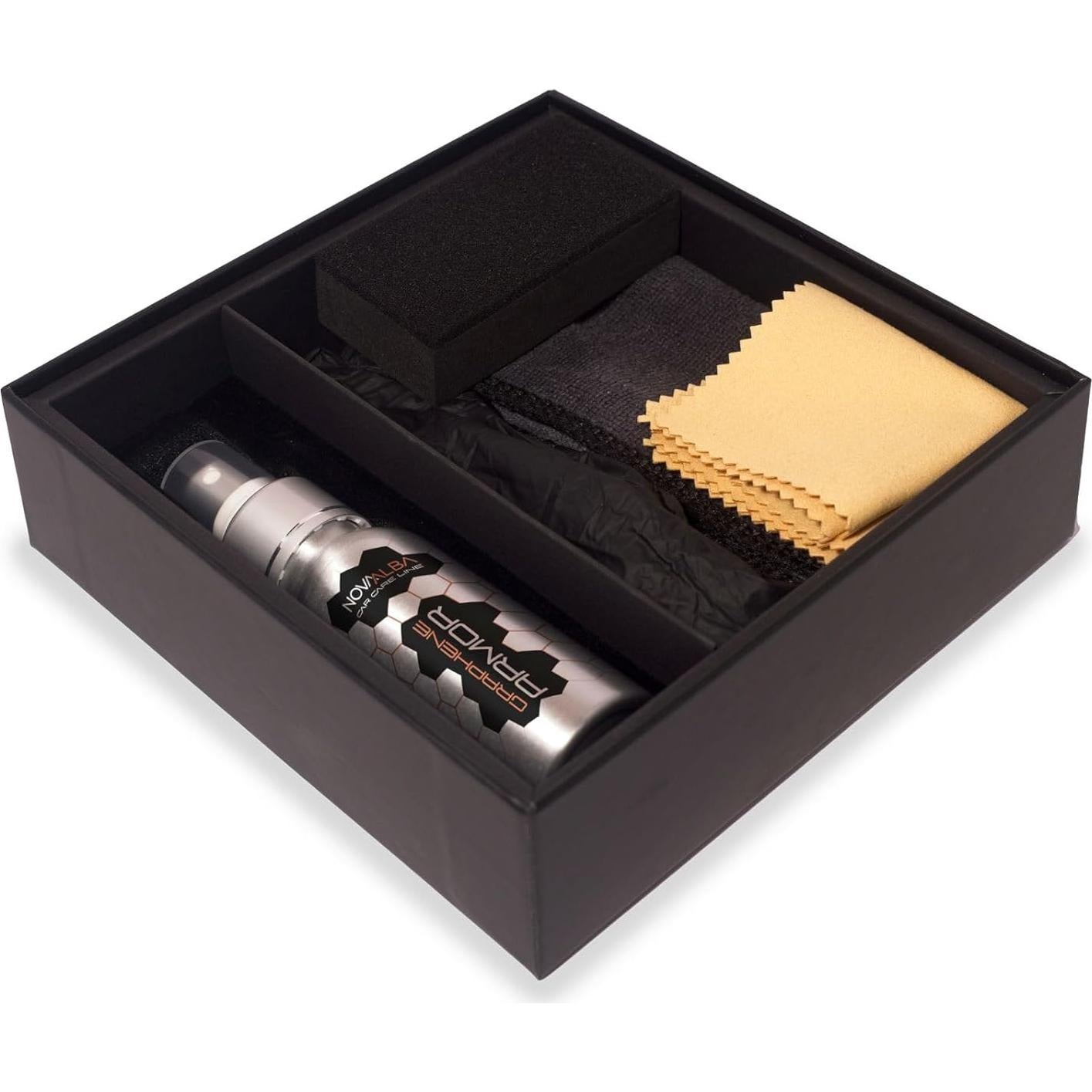 Kit Recubrimiento Cerámico de Grafeno Nova Alba 70ml - Protección 5 Años