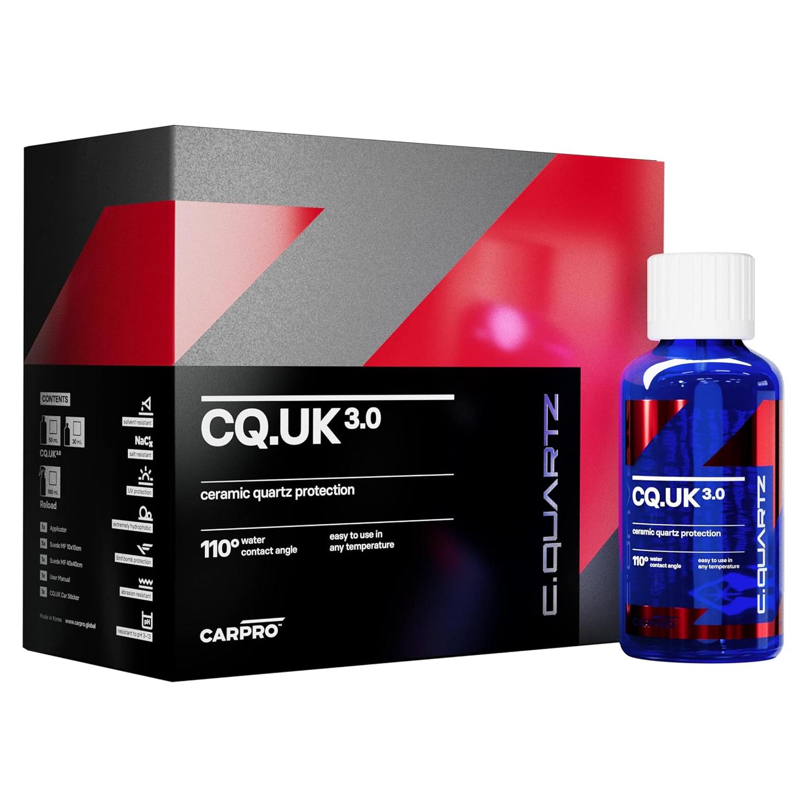 Recubrimiento Cerámico CARPRO CQUARTZ UK 3.0 - 50ml Kit