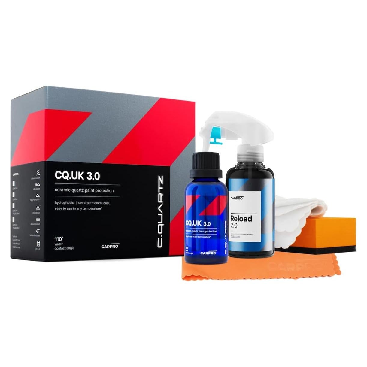 CARPRO CQUARTZ UK 3.0 - Recubrimiento Cerámico 50ml Kit