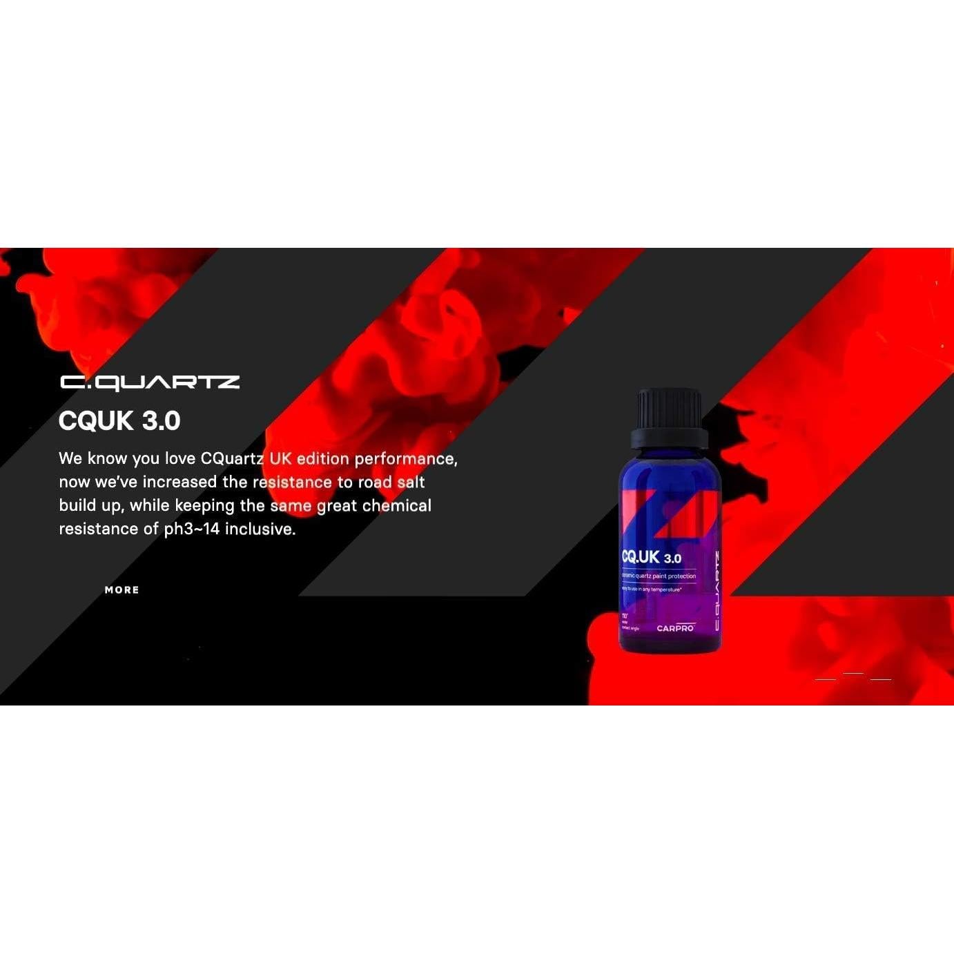 CARPRO CQUARTZ UK 3.0 - Recubrimiento Cerámico 50ml Kit