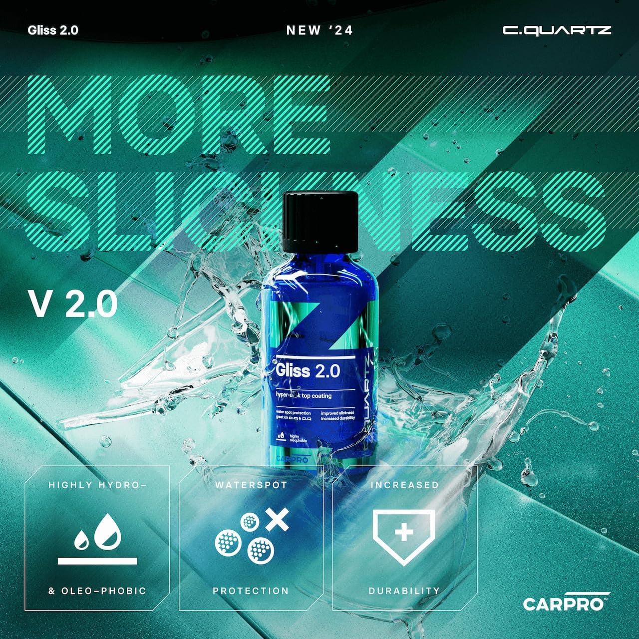 CARPRO Gliss 2.0 - Recubrimiento Cerámico Hidrofóbico 50ml
