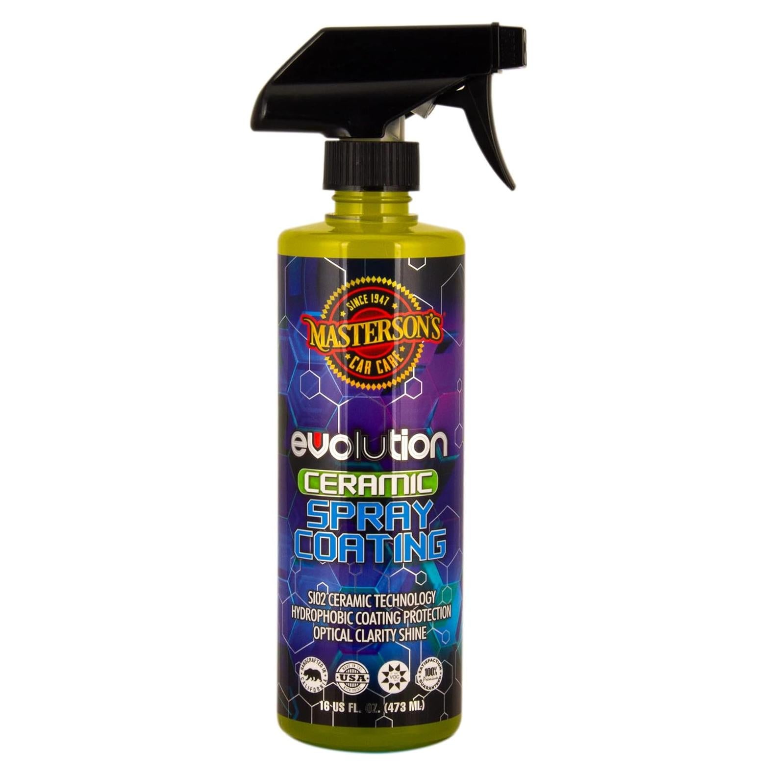 Recubrimiento Cerámico en Spray Masterson Si02 473 ml - Hidrofóbico