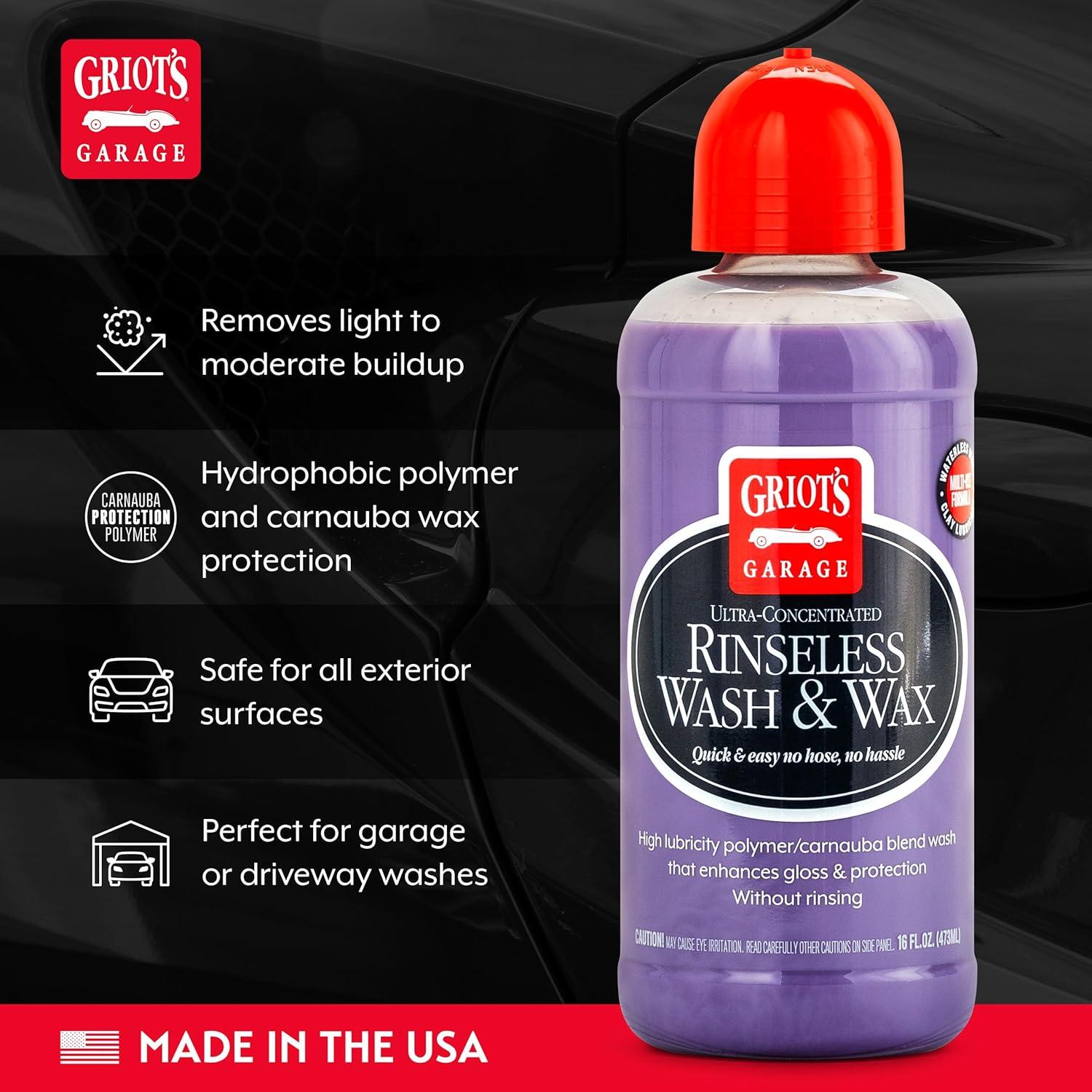Lavado y Cera Sin Enjuague Griot's Garage 473ml para Autos