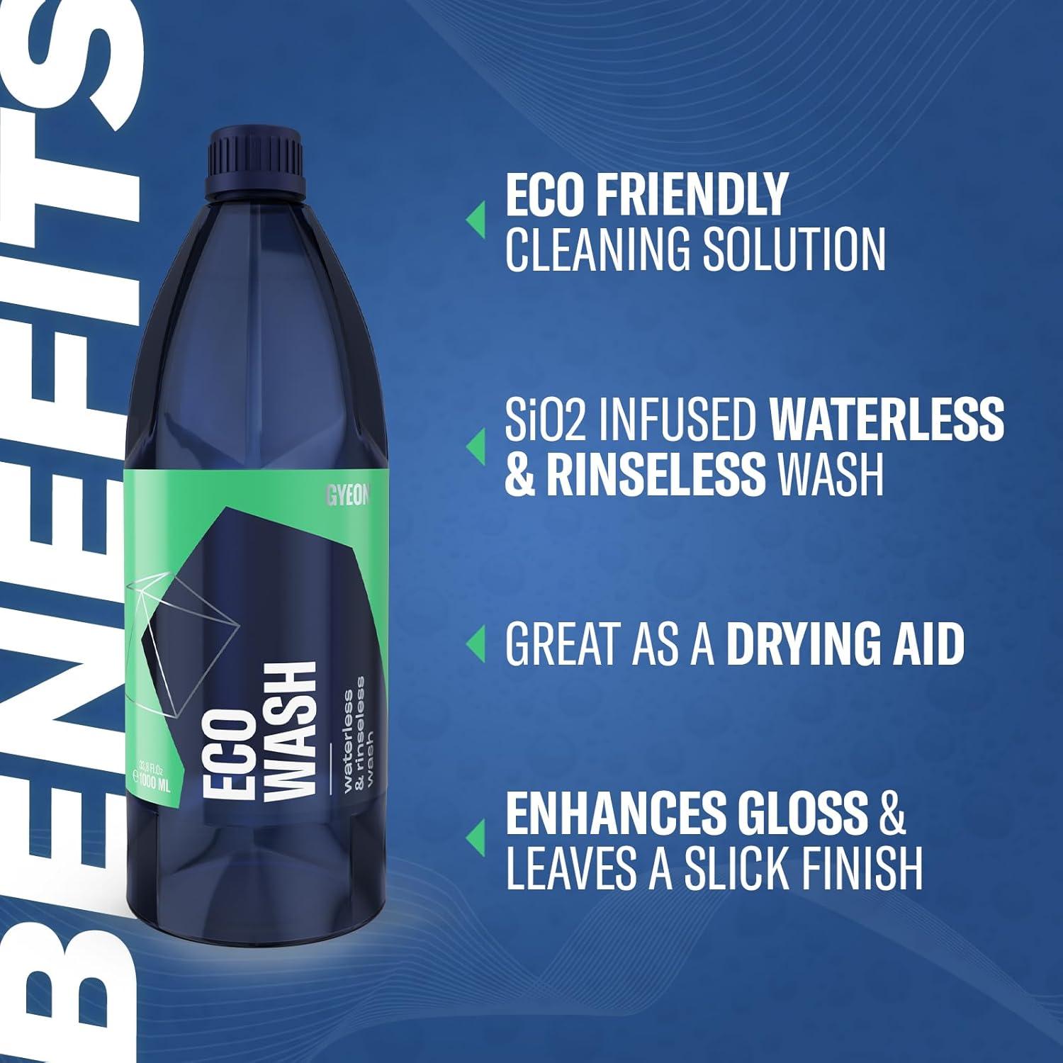 GYEON Eco Wash 1L - Limpiador Cerámico Sin Enjuague Ecológico