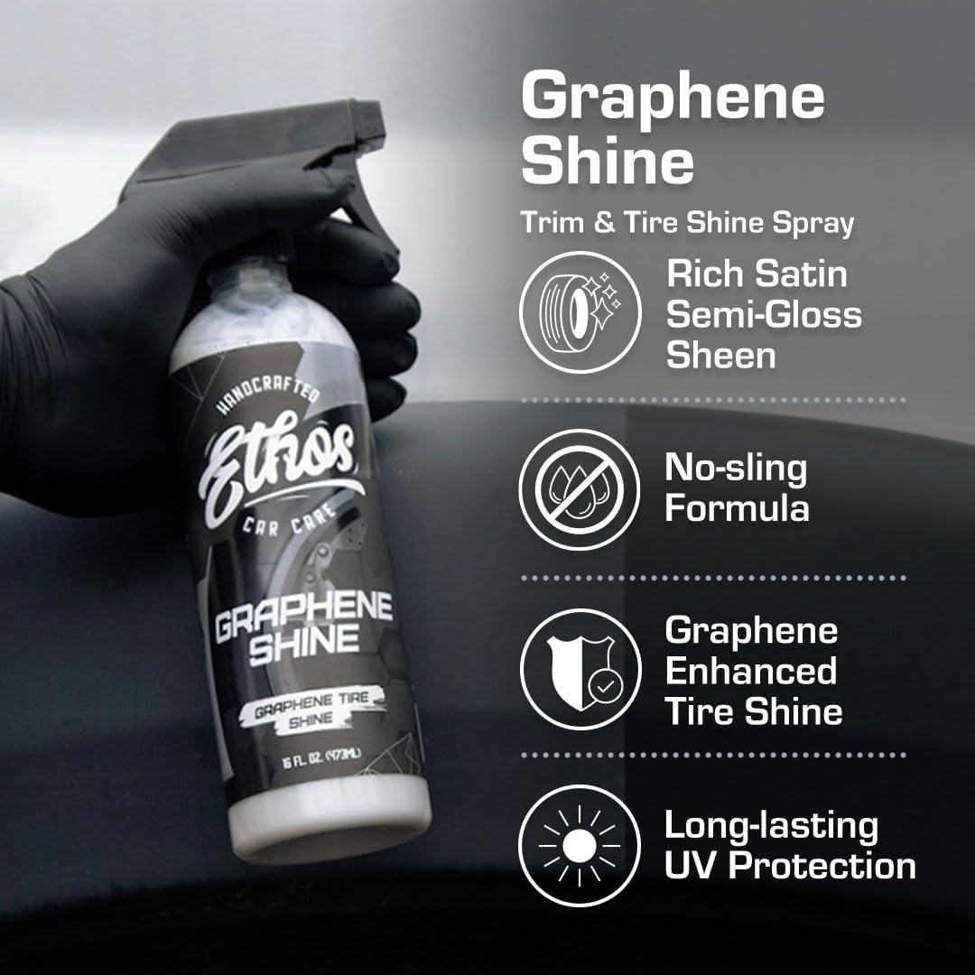 Spray Brillo para Neumáticos Ethos Graphene 473 ml - Alto Brillo UV