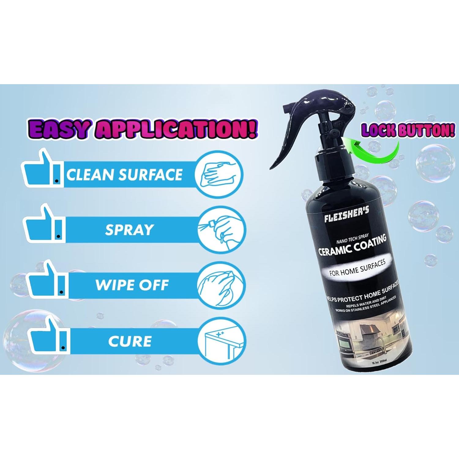 Spray Cerámico Fleisher's 308g - Protección Hidrofóbica para Hogar