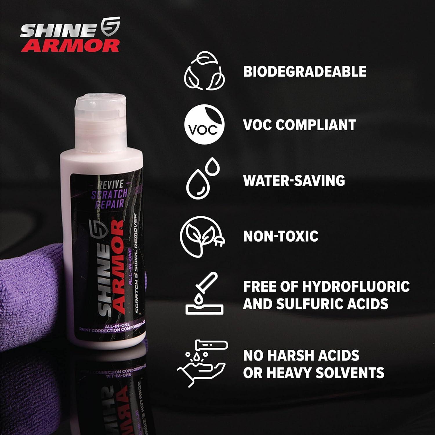 Reparador de Rayones Shine Armor 4oz - Protección y Pulido
