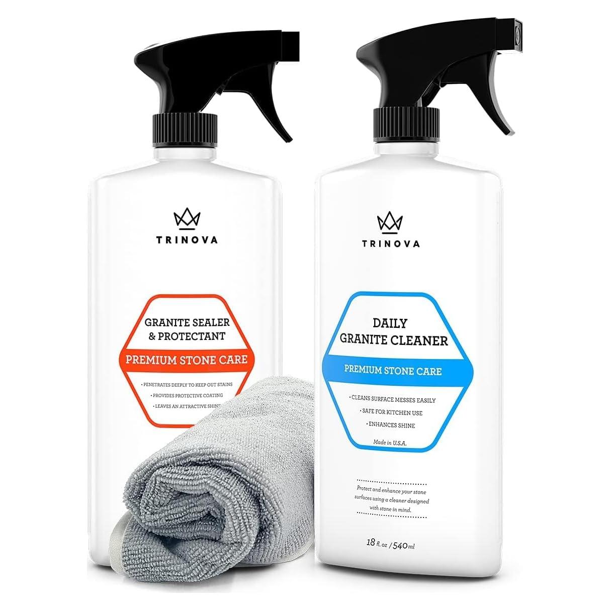 Limpiador de Granito TriNova con Sellador y Toalla 1.09kg