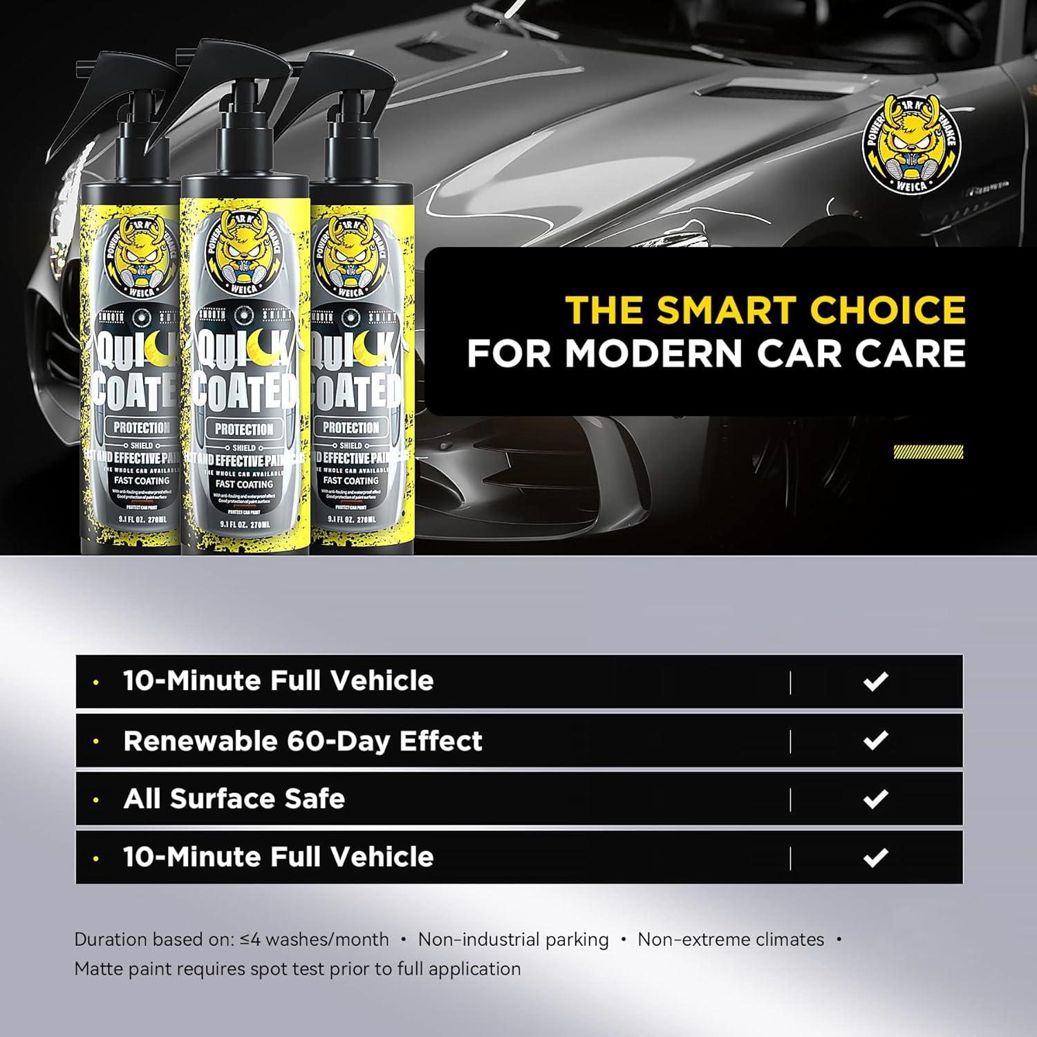 Recubrimiento Cerámico en Spray WEICA 269 ml - Hidrofóbico y Brillo Extremo