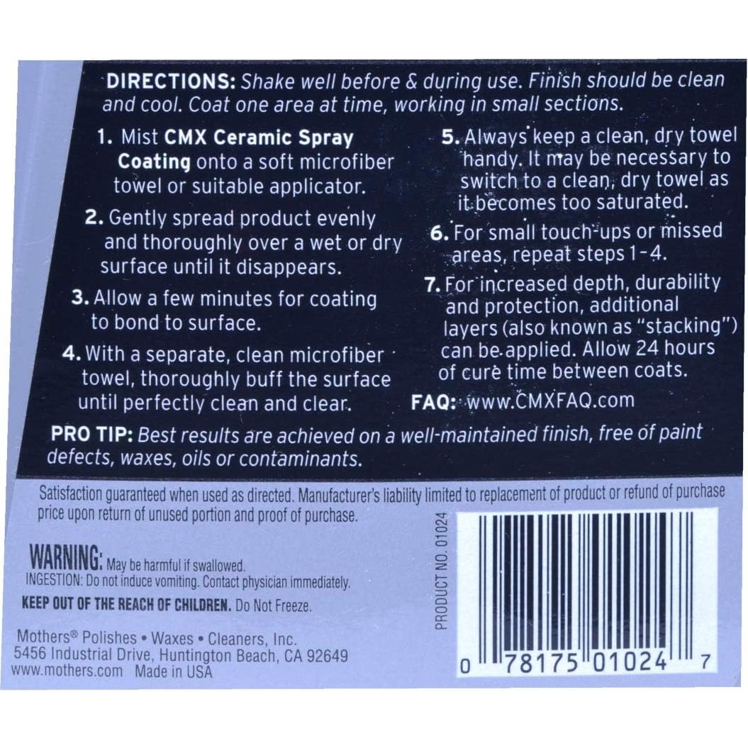 Recubrimiento Cerámico en Spray Mothers 710 ml x2