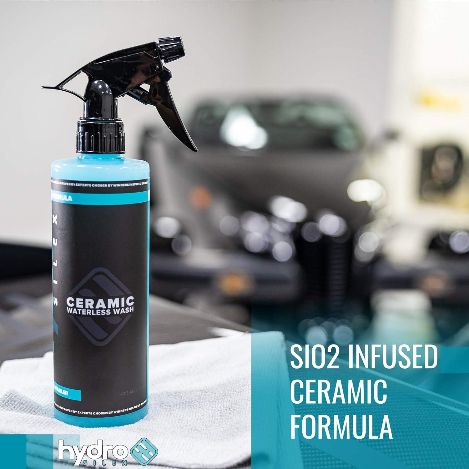 Spray Lavado Sin Agua Cerámico HydroSilex 473ml Detallado Auto