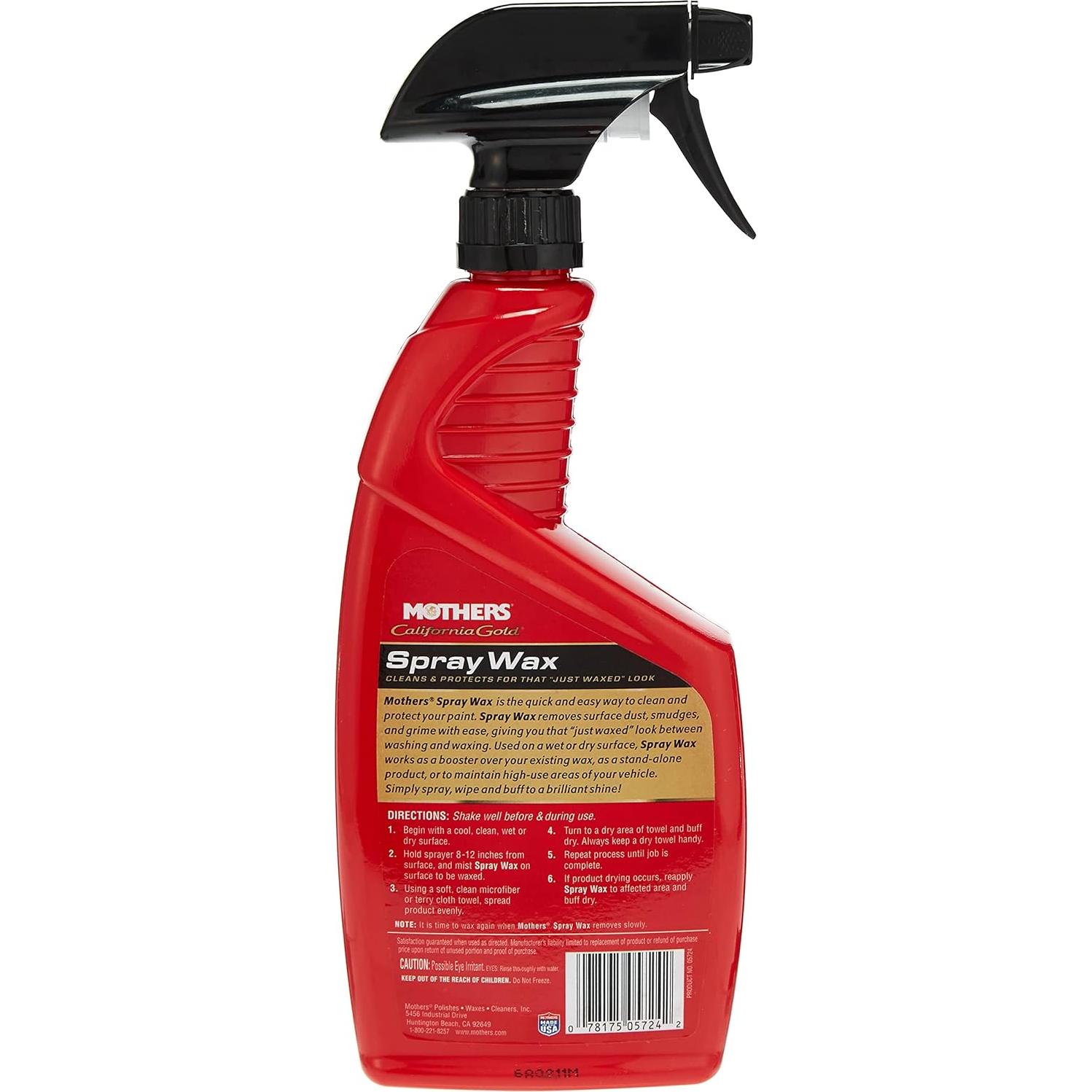 Cera en Spray Mothers 05724 Gold 2 Paquetes de 24 oz