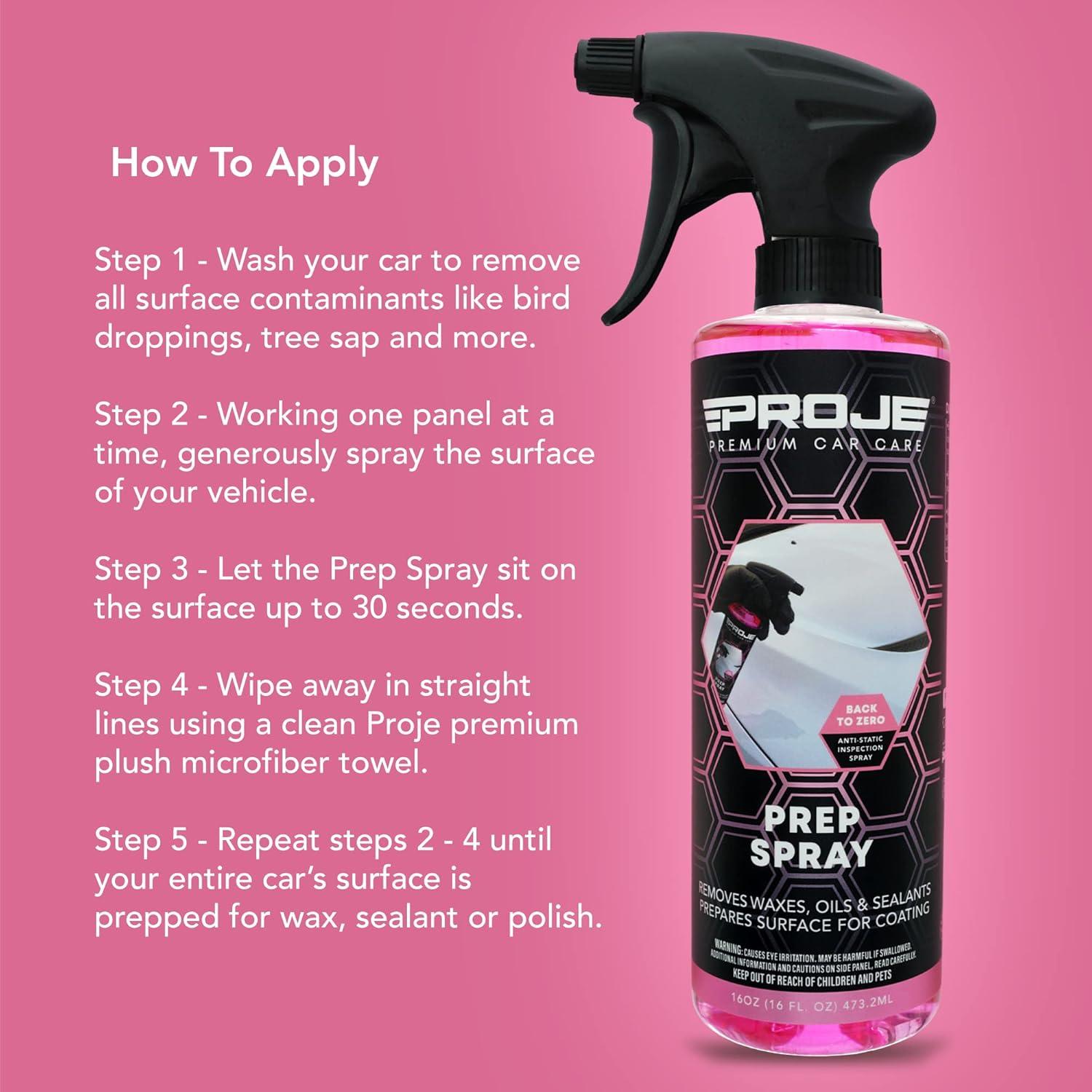 Kit Esencial de Recubrimiento Cerámico PROJE' 16oz - Hidrofóbico