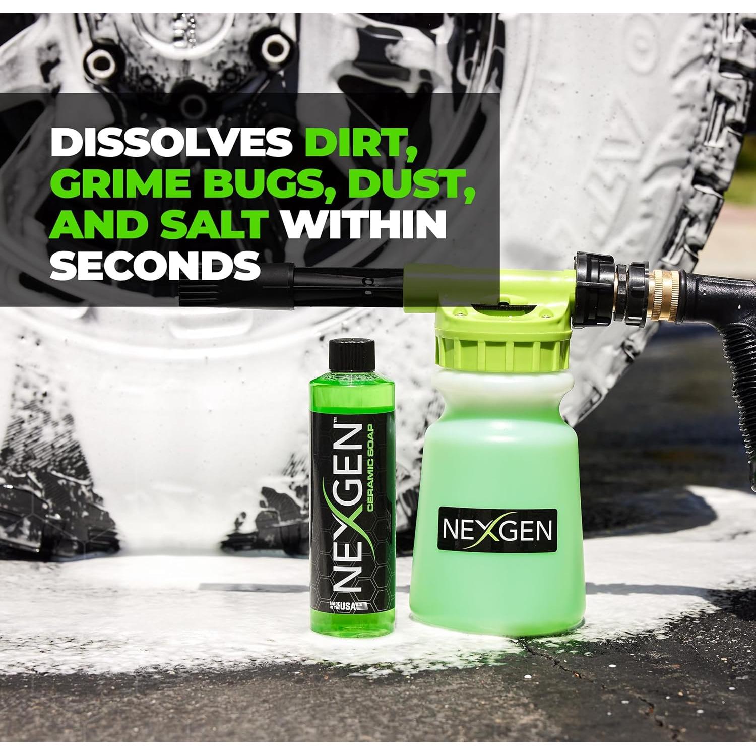 Jabón Cerámico Premium Nexgen 473ml - Lavado de Autos Hidrofóbico