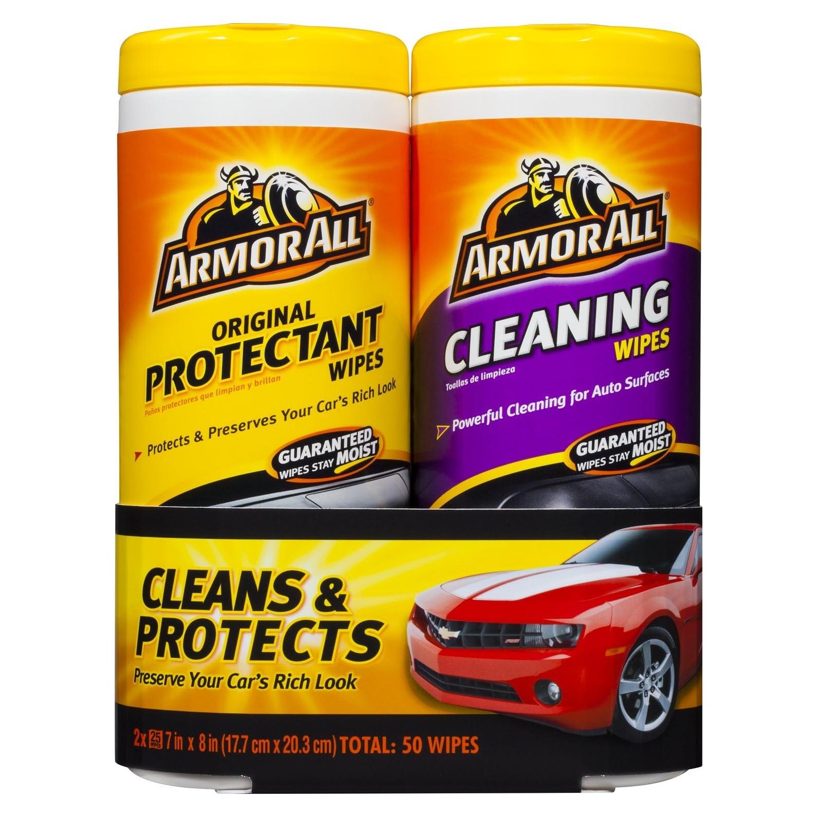 Toallitas Limpiadoras y Protectores Armor All 50 Unidades