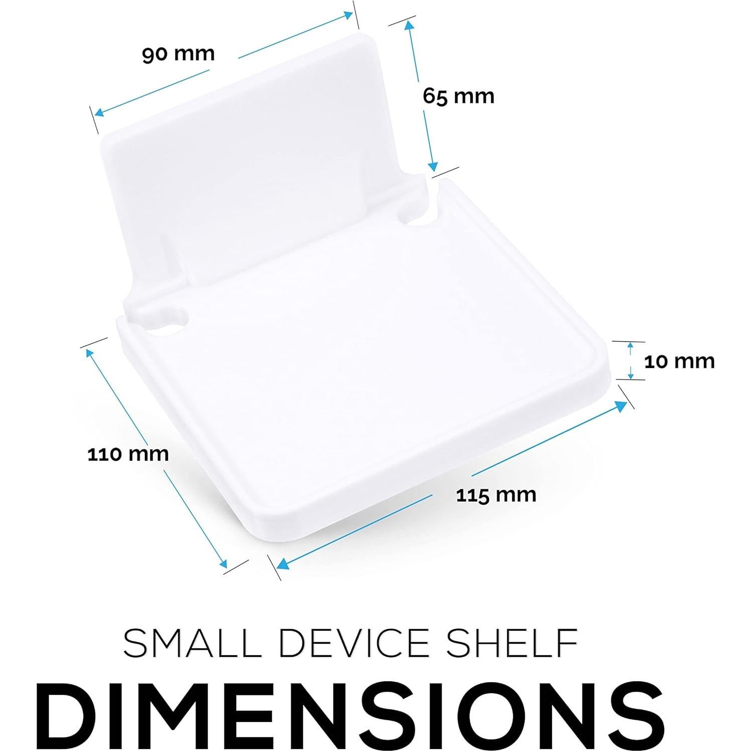 Estante de pared BRAINWAVZ blanco para cámaras y altavoces