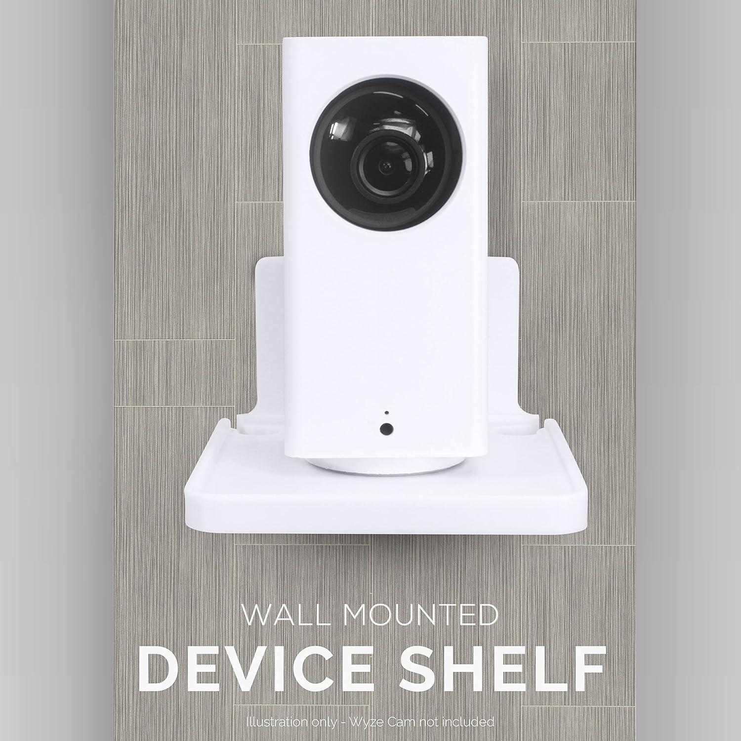 Estante de pared BRAINWAVZ blanco para cámaras y altavoces