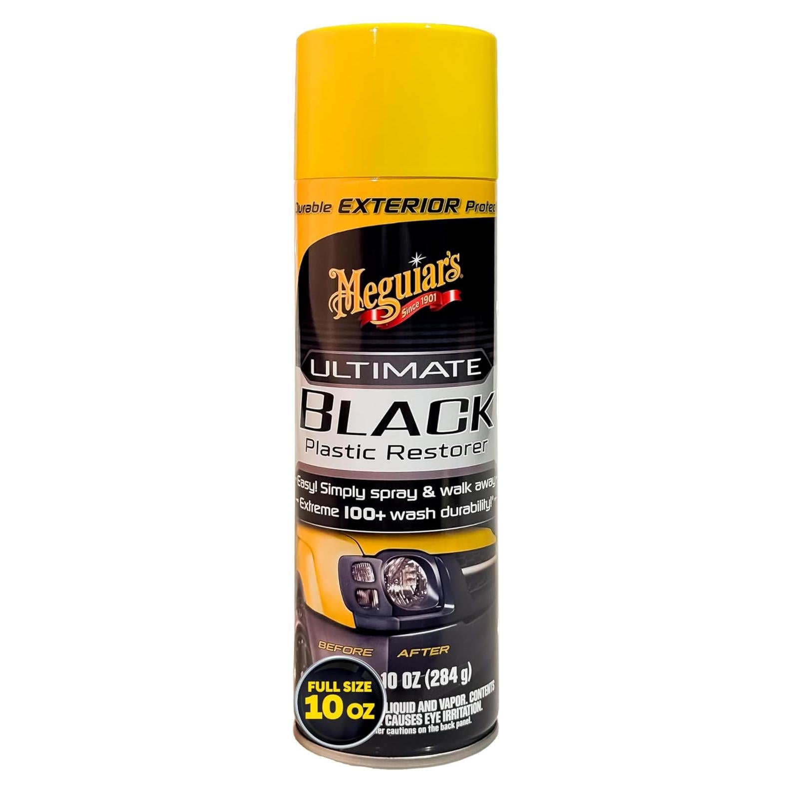 Restaurador de Plástico Negro Meguiar's Ultimate 10 oz - Brillo y Protección UV