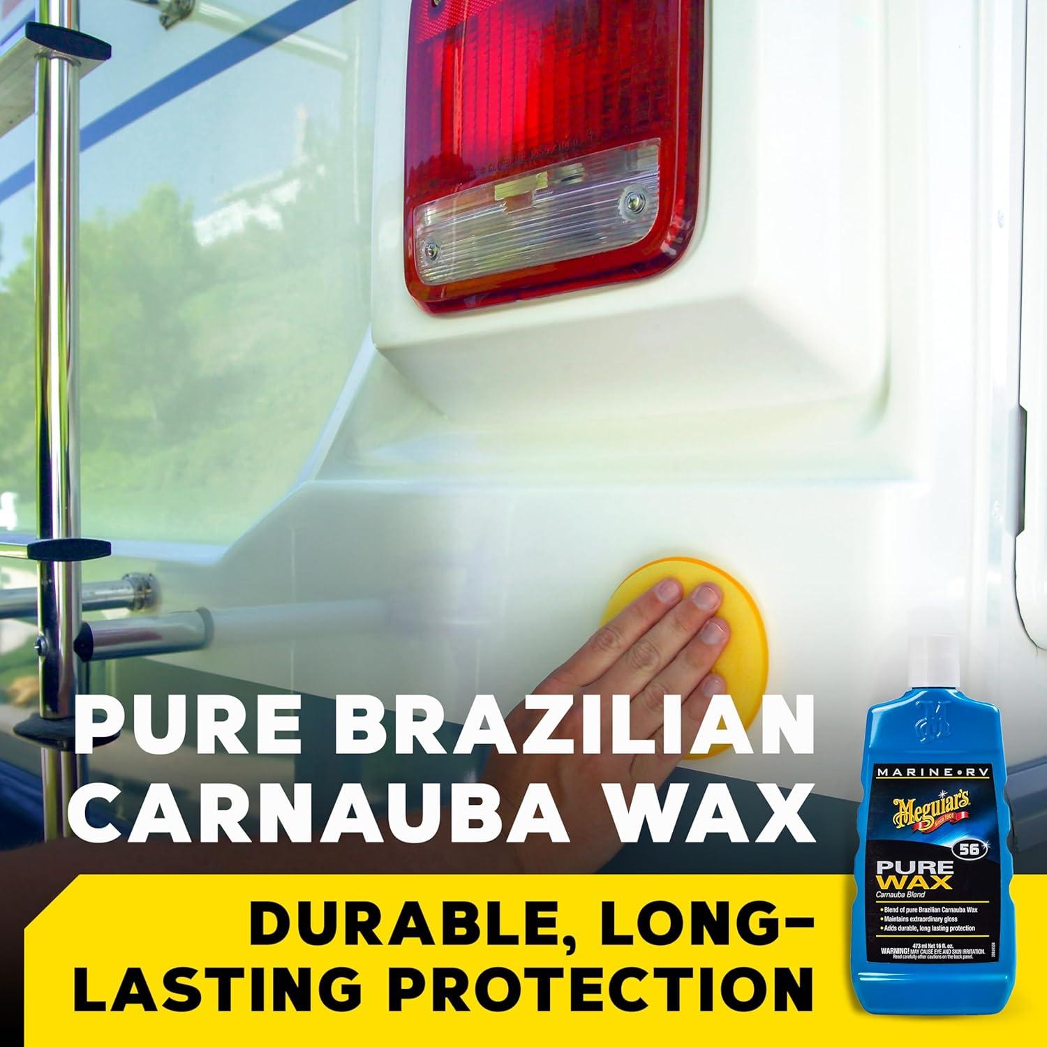Cera Carnauba Pura Meguiar's M5616 para Marina/RV 0.47L