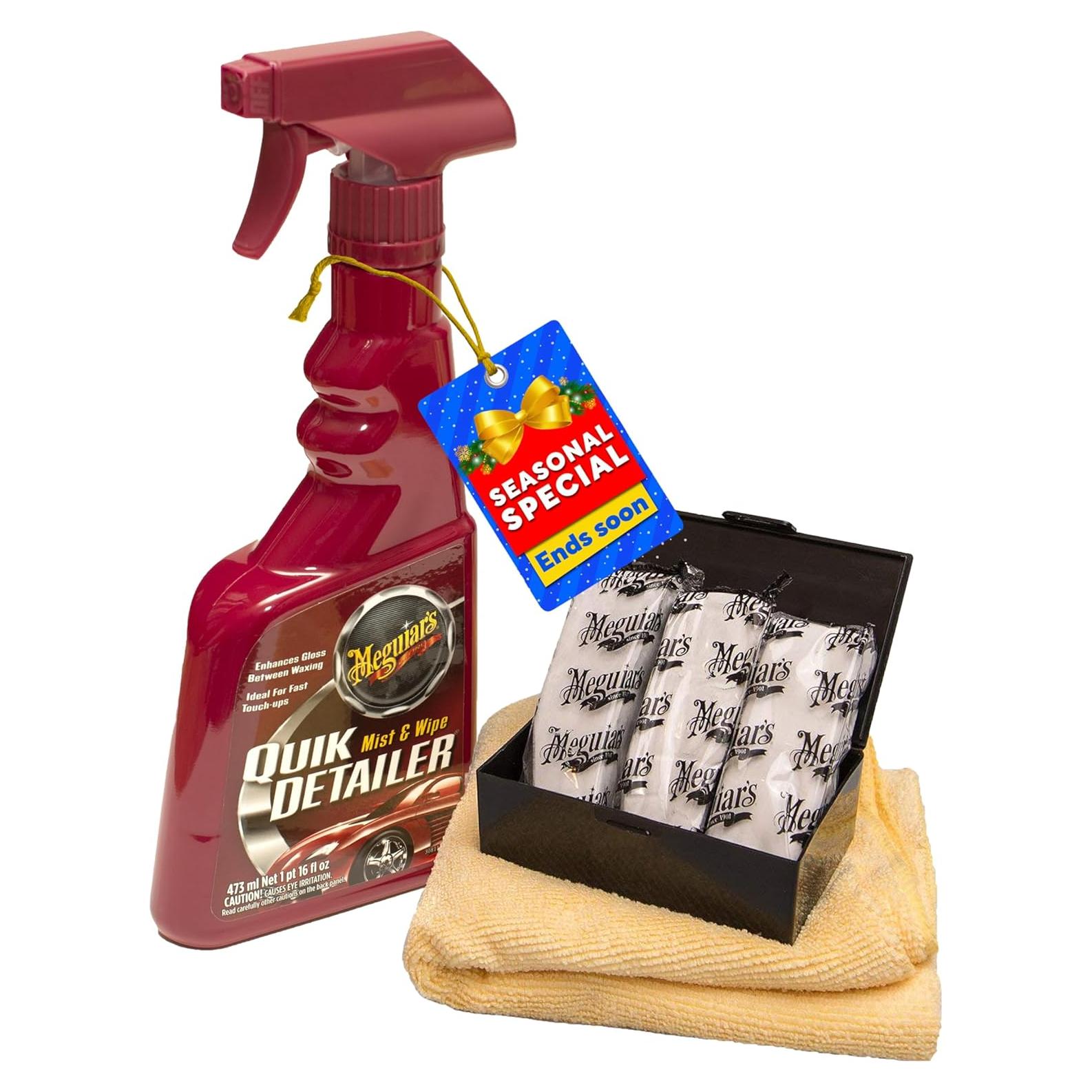 Kit de Arcilla XL Meguiar's 240g + Detallador y Toalla Microfibra