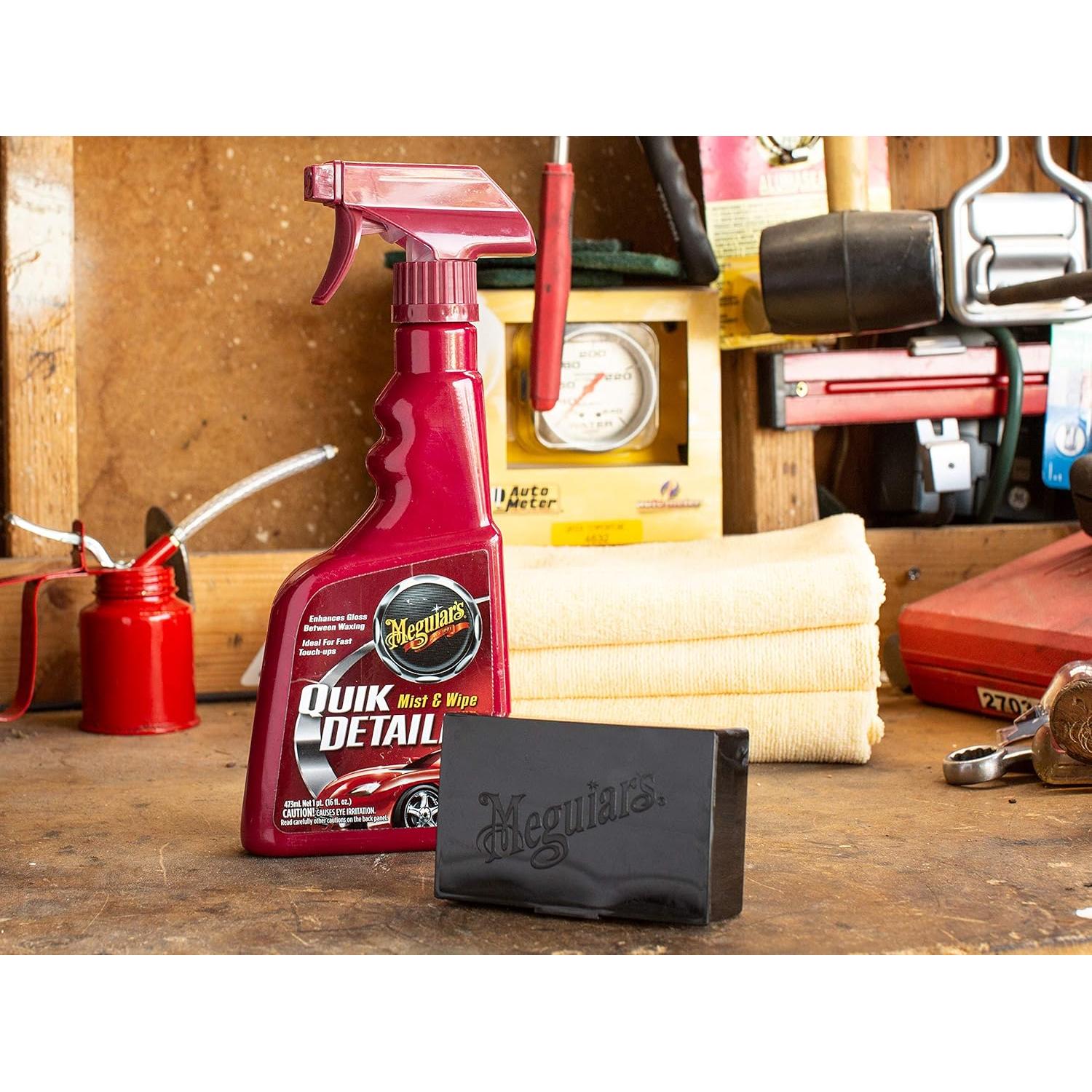 Kit de Arcilla XL Meguiar's 240g + Detallador y Toalla Microfibra