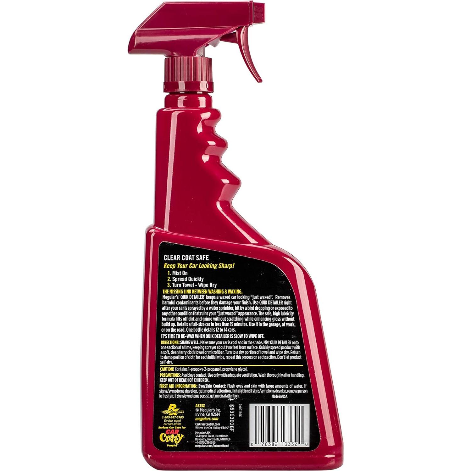 Spray Detallador Meguiar's Quik Detailer 946 ml - Paquete de 2