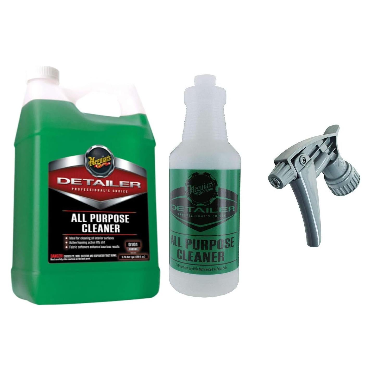 Kit Limpiador Multiusos Meguiar's 3.78 L + Pulverizador + Botella