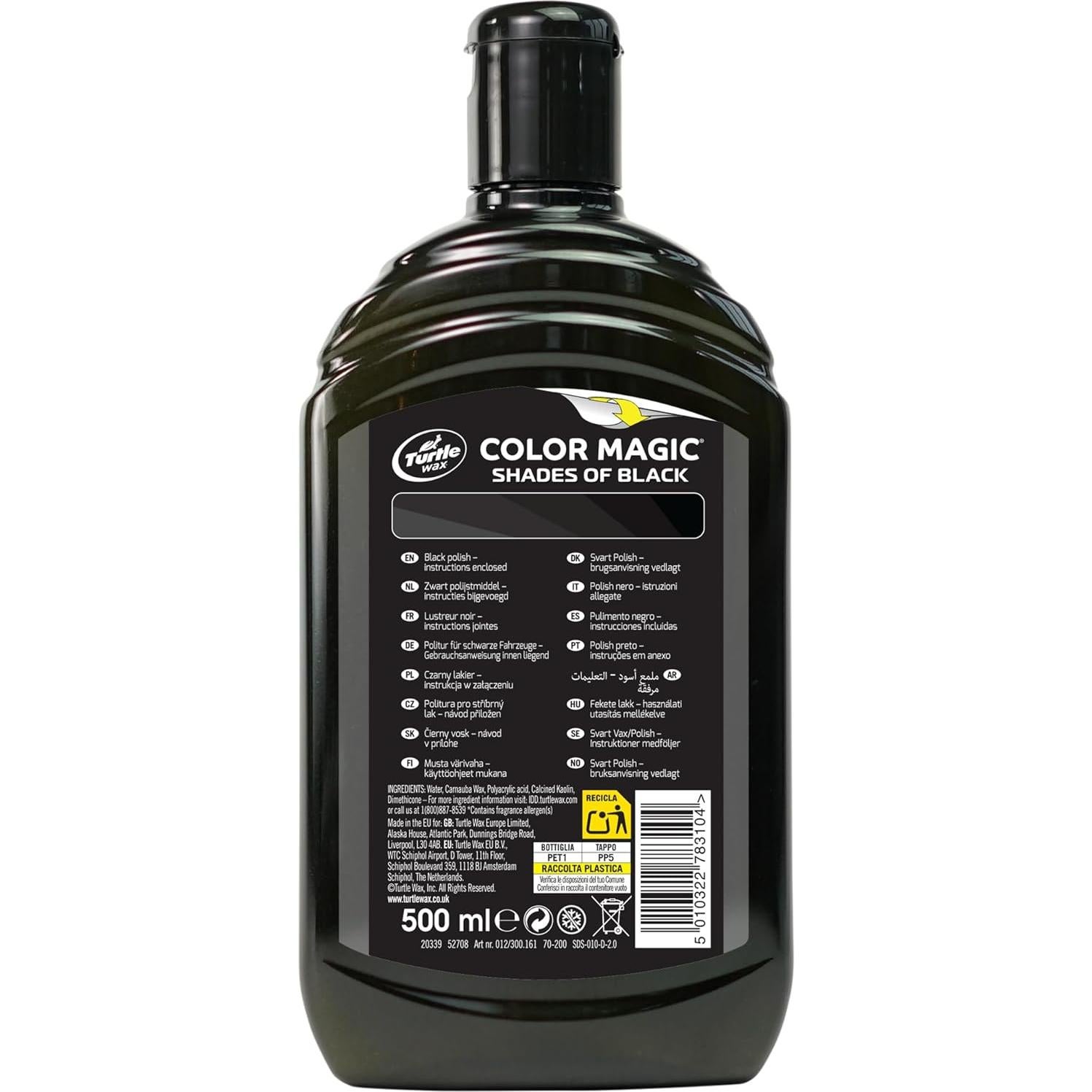 Pulidor de Coche Turtle Wax FG6900 Negro 500ml + Chipstick