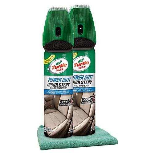 Limpiador de Tapicería Turtle Wax T-246 Power Out 2x18 oz + Paño Microfibra