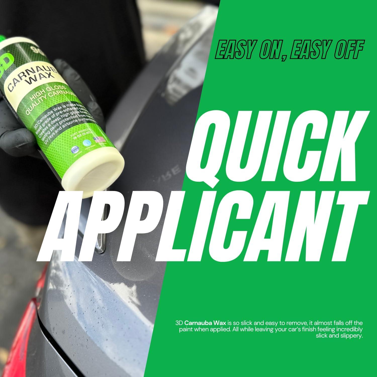 Cera Carnauba 3D Líquida 16 oz - Brillo y Protección UV