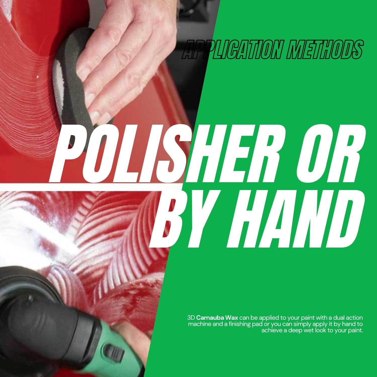 Cera Carnauba 3D Líquida 16 oz - Brillo y Protección UV