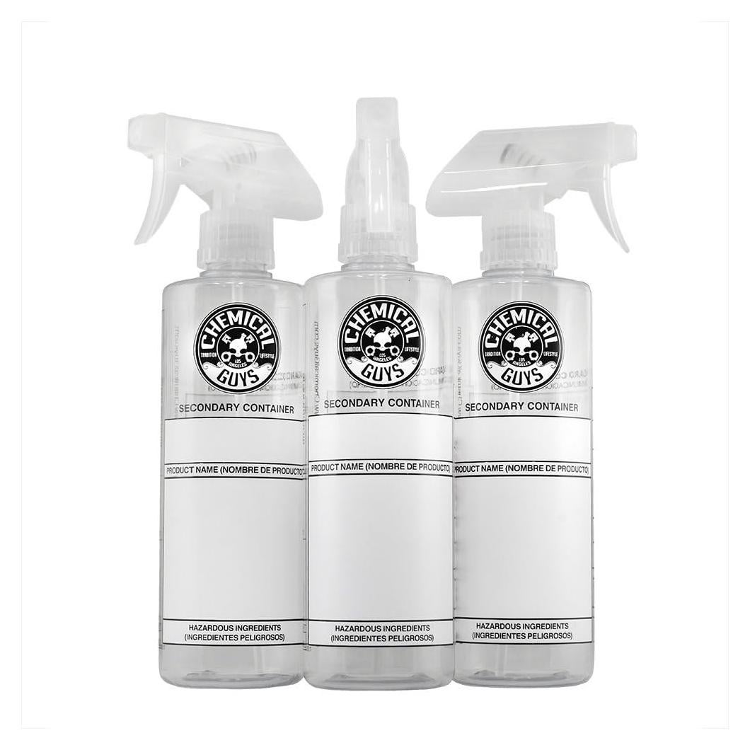 Botella de Dilución Chemical Guys ACC137, 473 ml, Blanca, 3 Piezas