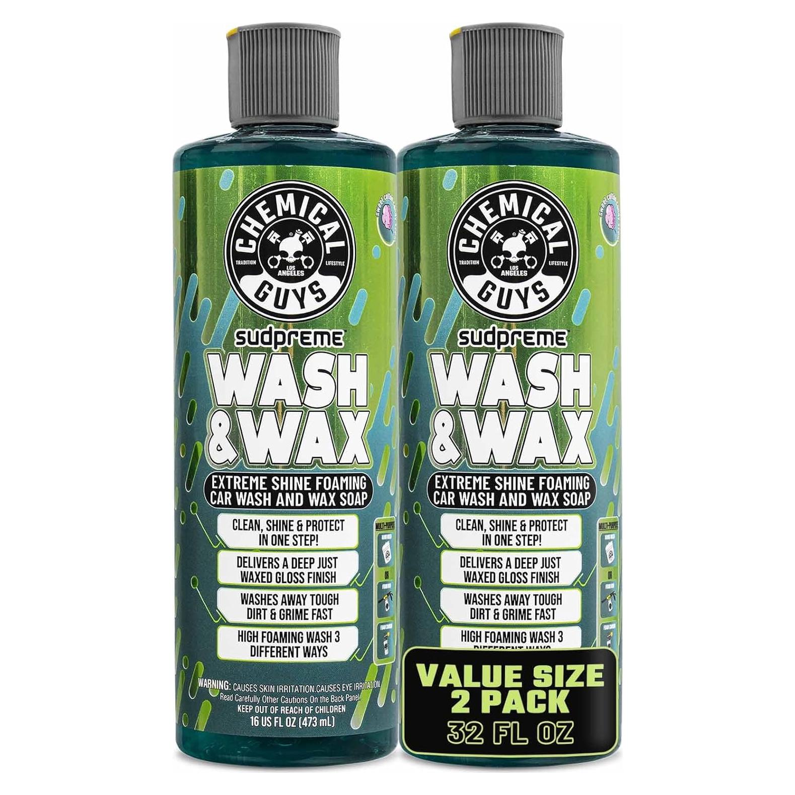 Jabón para Autos Chemical Guys Sudpreme 2 x 473 ml - Alta Espuma y Cera