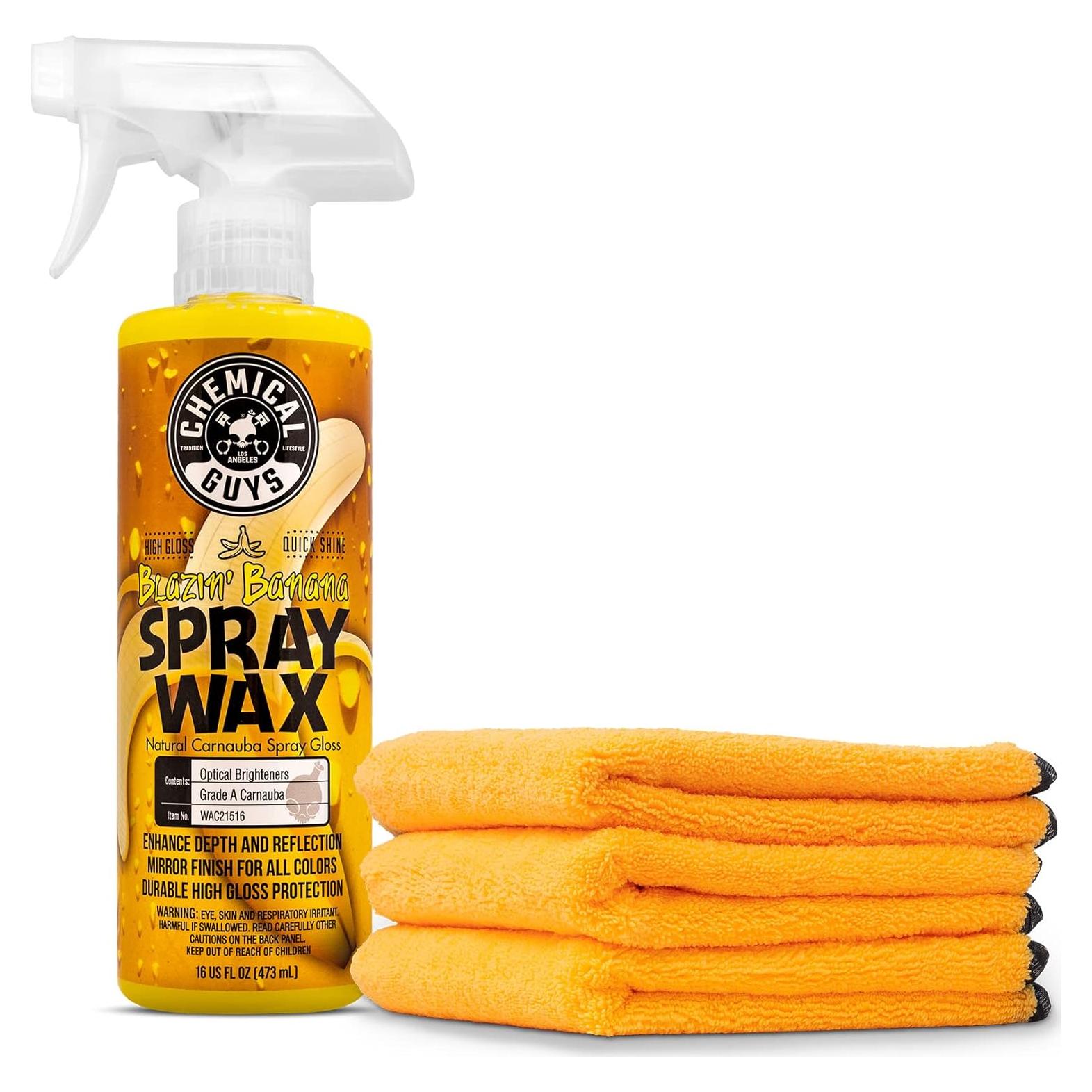 Spray de Cera de Plátano Chemical Guys 473 ml + Toallas Microfibra