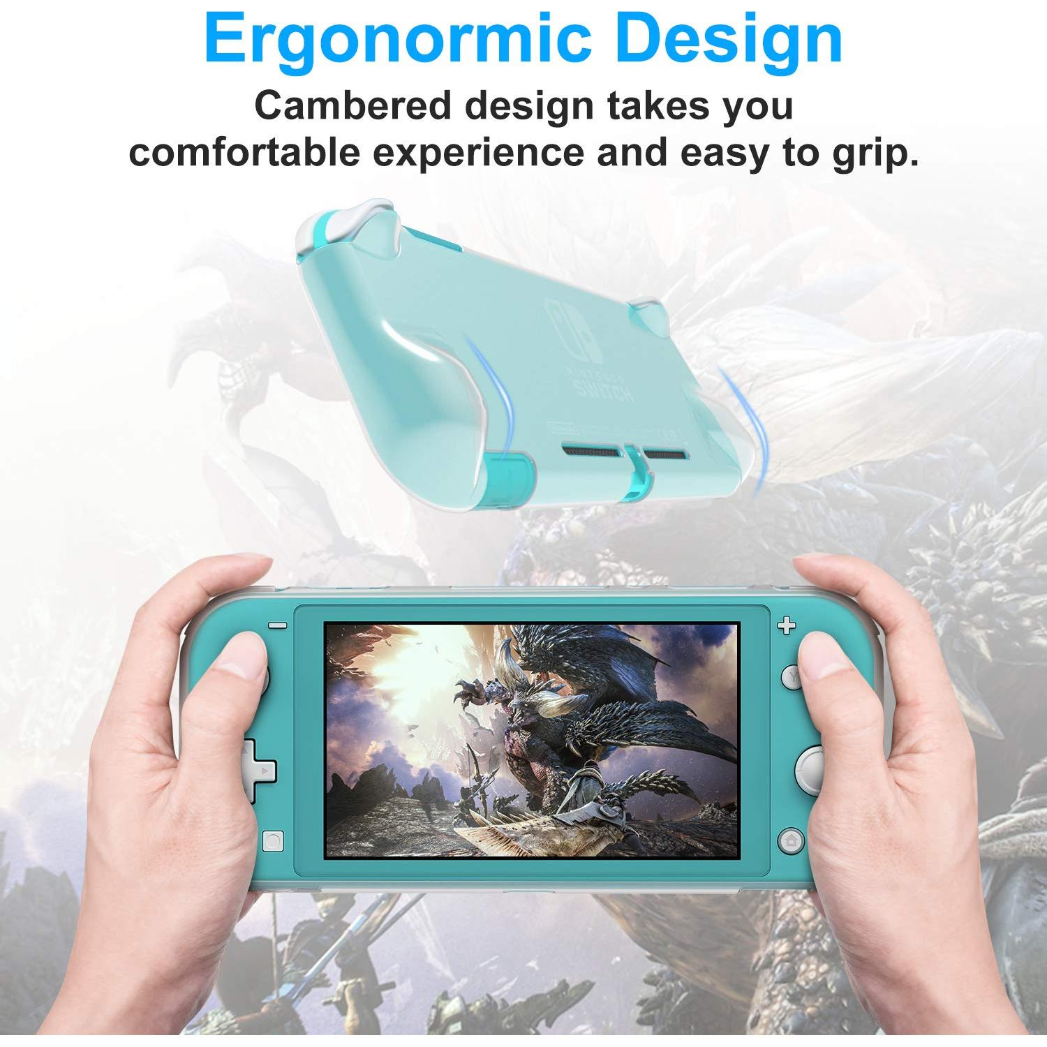 Kit Accesorios Nintendo Switch Lite YUANHOT Coral 4 en 1