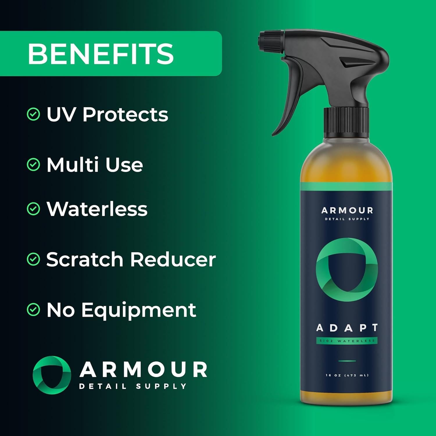 Lavado Sin Agua Armour Detail Supply 0.47L - Multiusos Sin Rayas