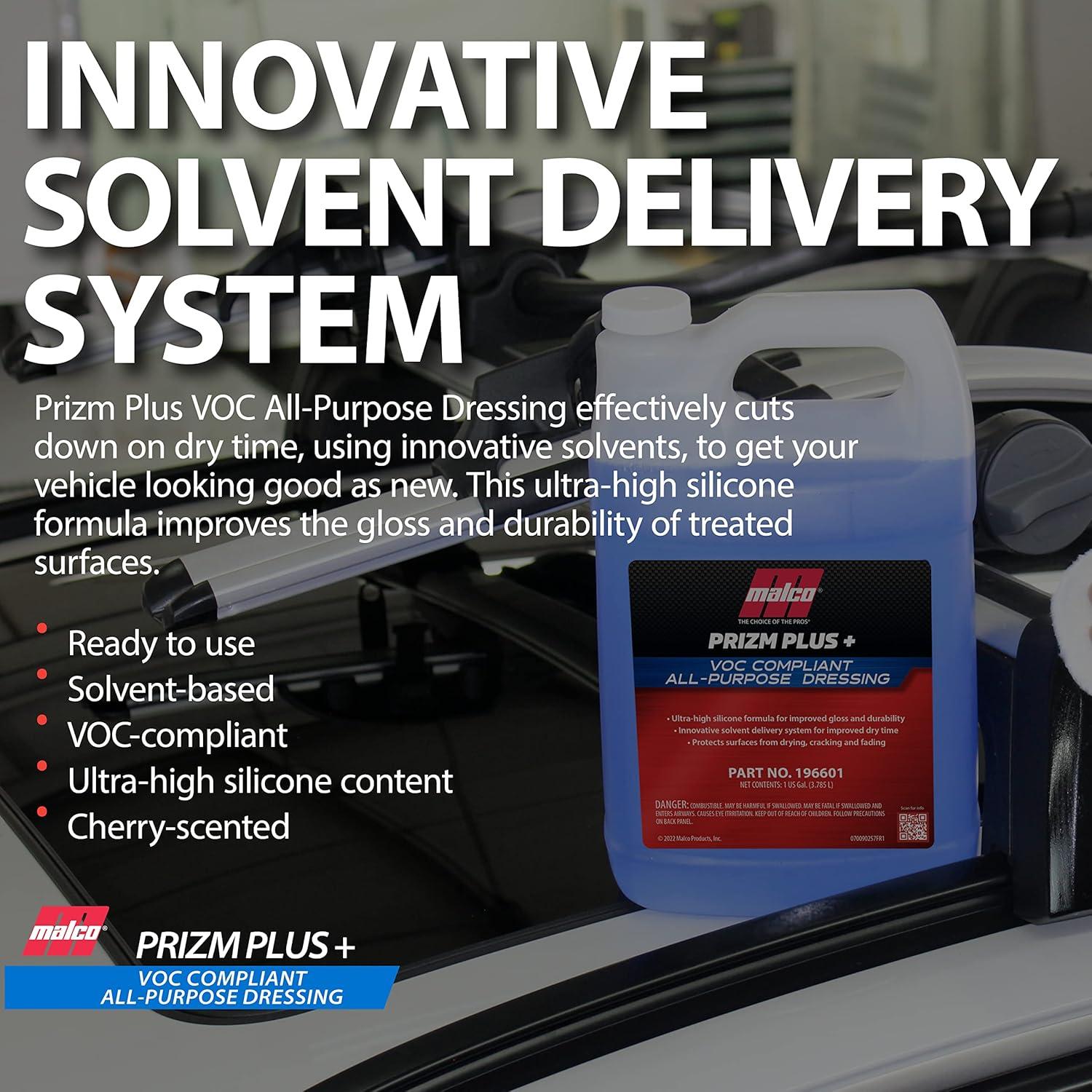 Malco Prizm Plus Dressing Multiusos 3.4kg - Brillo y Protección