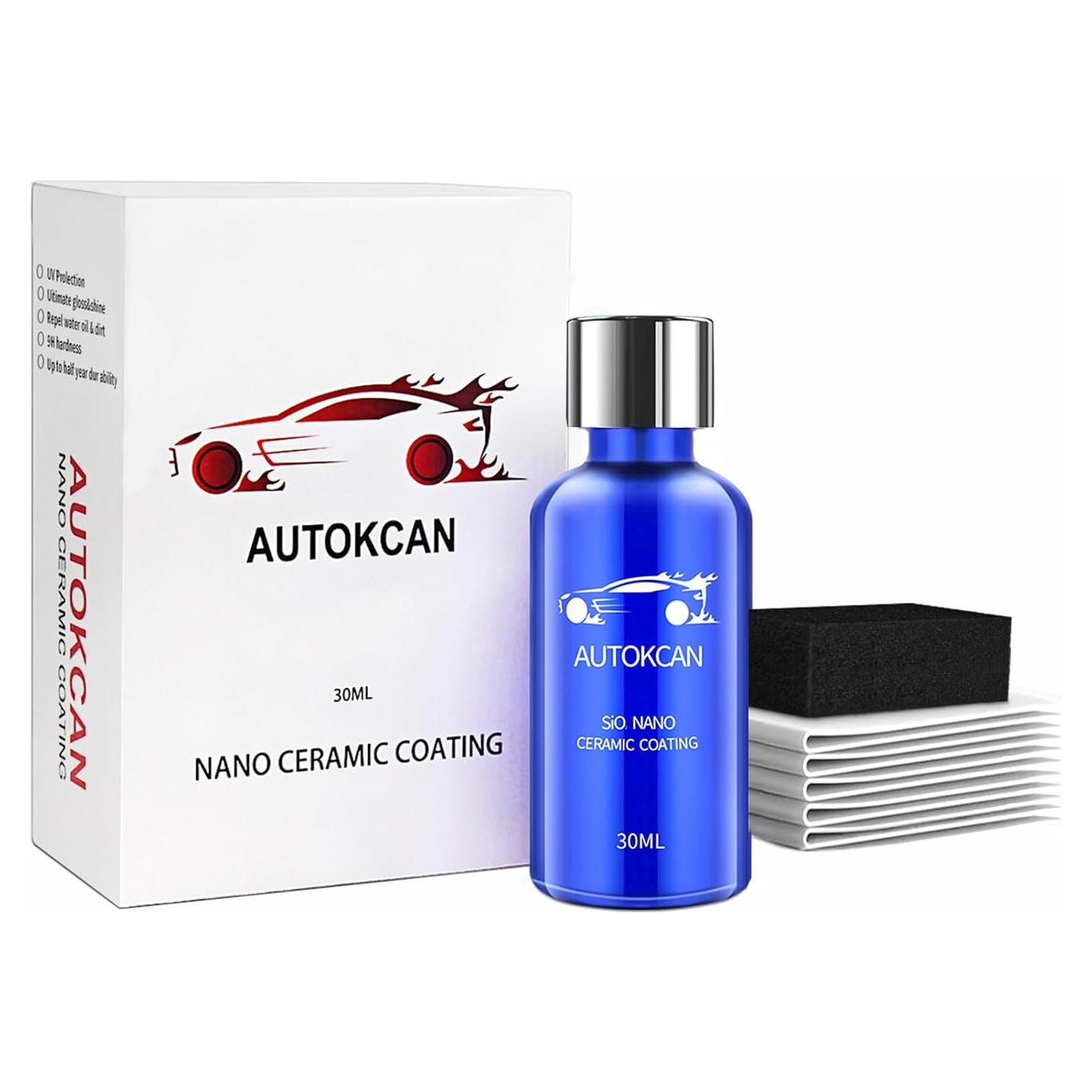 Recubrimiento Cerámico Nano 9H Autokcan 30ML Hidrofóbico